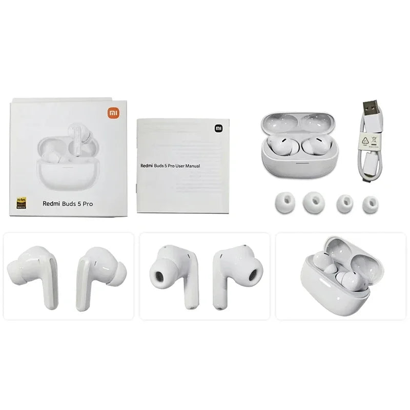 Global Version Xiaomi Redmi Buds 5 Pro Up to 52dB Active Noise Cancellation 38 Hours Long Battery