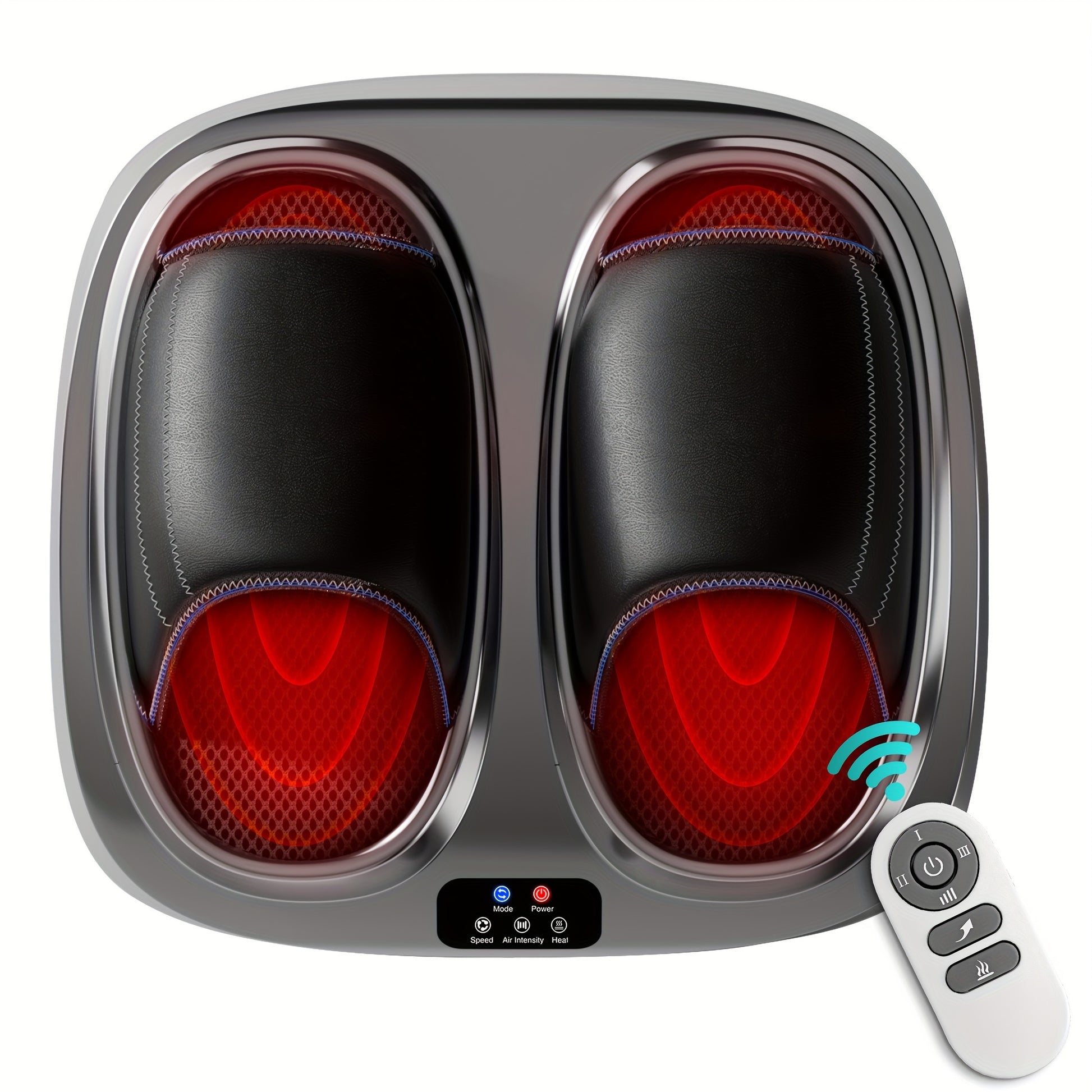 2023 3D Shiatsu Foot Massager for Circulation and Relax, Foot Massager Machine with Deep-Kneading and heat, help for Relax, Calf Massager, ideal gift for Mom Dad Friends Christmas - Veloxea