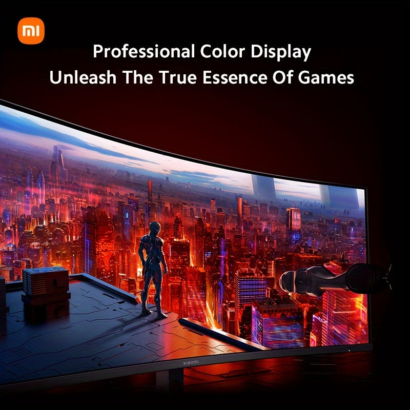 Xiaomi 34-inch Curved Gaming Monitor 180Hz High Reshed Rate 1ms Fast FreeSync Premium E<2* Professional Calibration 95%DCI-P3 100% SRGB* Low Blue Light Computer Screen Monitor Desktop Monitor - Veloxea