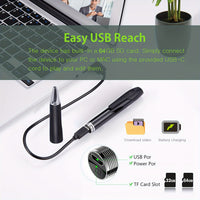 1pc HD 1080P Pen Camera, 64GB Memory Card Included, Portable Mini Surveillance & Security Nanny Cam, Easy-to-Use, For Home Office Meeting Recording, Indoor/Outdoor Use - Veloxea