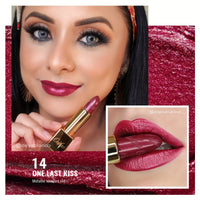 Oulac Metallic Lipstick 3PCS High Impact Lipcolor with Moisturizing Formula, Full-Coverage Lip Color 4.3g X 3PCS
