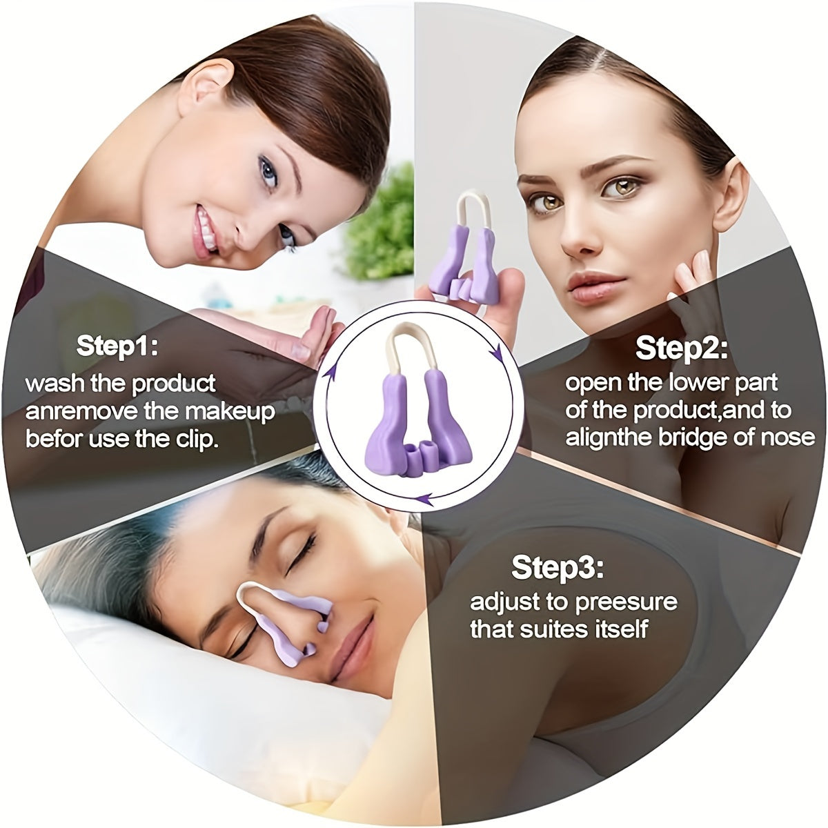 1pc Nose Shaper For Wide Noses Nose Straightener Corrector Shrinker Beauty Nose Clip For Women Men - Veloxea