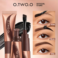 5-Day Tattoo Brow Gel - Semi-Permanent, Even Color, Long-Lasting Makeup - Effortless Peel-Off for Natural-Looking Brows
