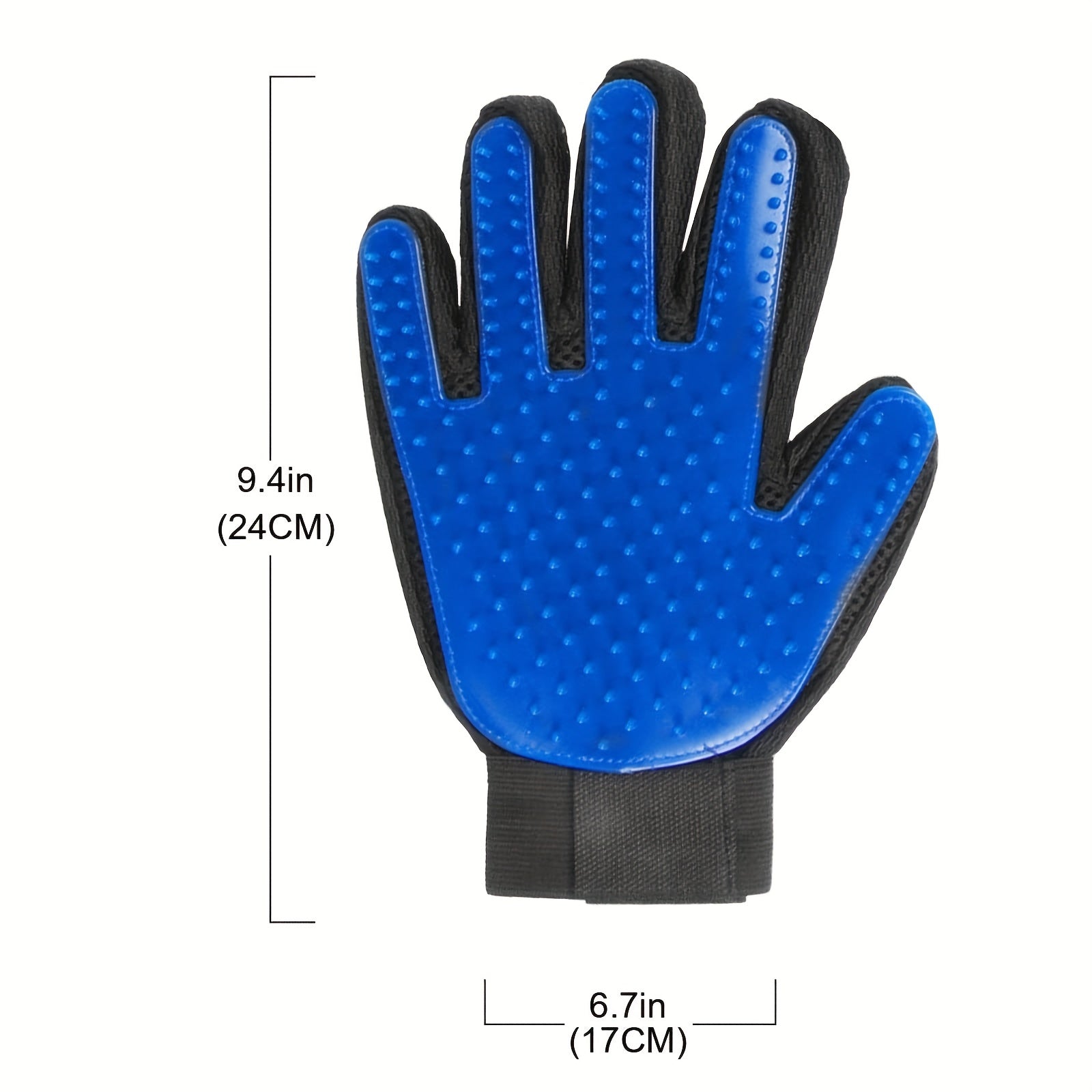2pcs 2-in-1 Pet Grooming Glove Brush for Dogs and Cats - Fur and Hair Removal Mitt with Massage and Deshedding Benefits - Veloxea