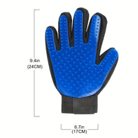2pcs 2-in-1 Pet Grooming Glove Brush for Dogs and Cats - Fur and Hair Removal Mitt with Massage and Deshedding Benefits - Veloxea