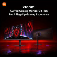 Xiaomi 34-inch Curved Gaming Monitor 180Hz High Reshed Rate 1ms Fast FreeSync Premium E<2* Professional Calibration 95%DCI-P3 100% SRGB* Low Blue Light Computer Screen Monitor Desktop Monitor - Veloxea