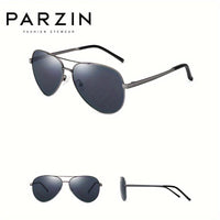 1pc Classic Polarized Glasses For Men With Metal Frame & TAC Lenses - Perfect For Fishing, Casual Wear - Veloxea
