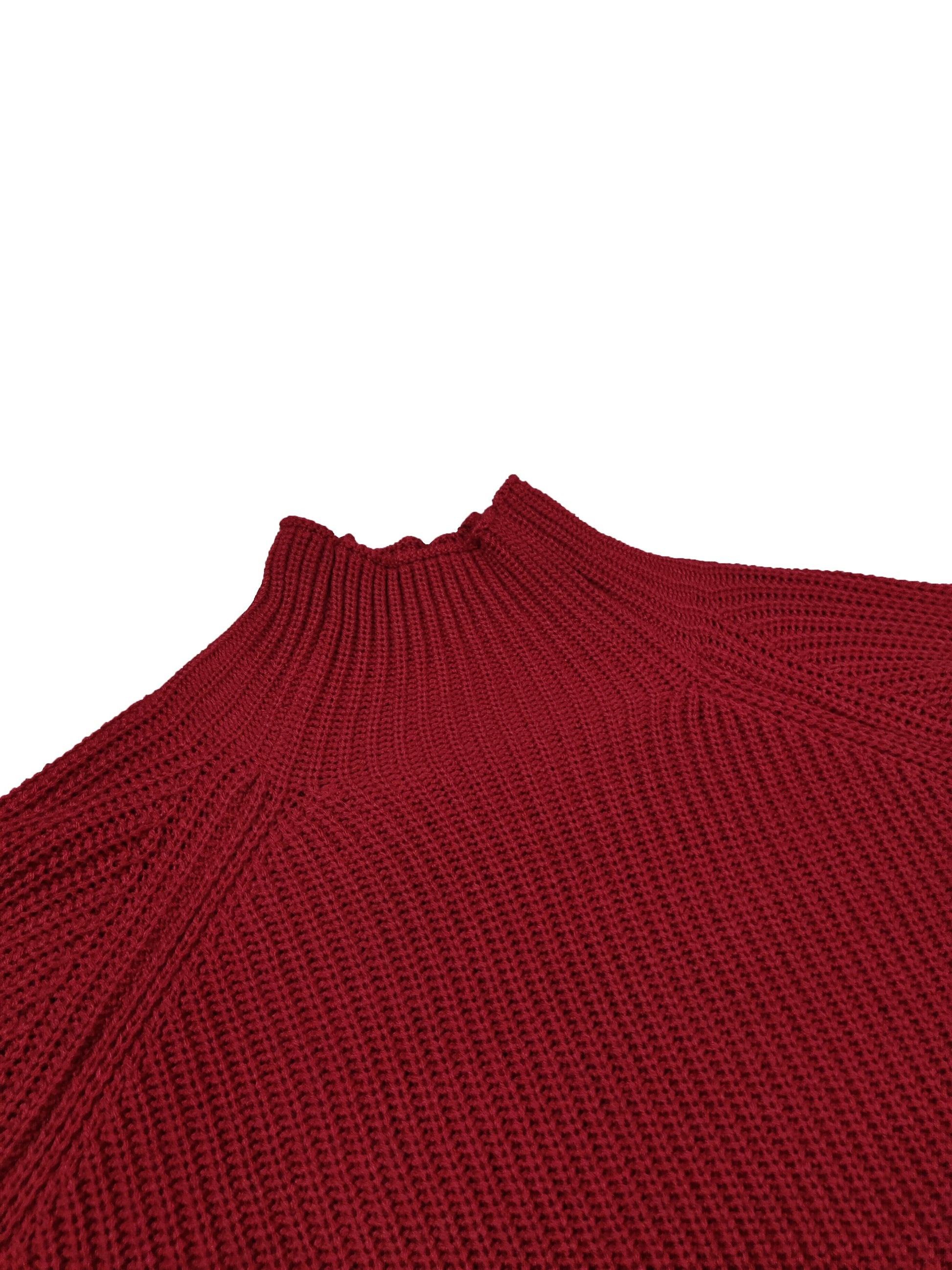 Plus Size Casual Sweater Dress, Women's Plus Solid Long Sleeve High Neck Slight Stretch Loose Fit Sweater Dress - Veloxea