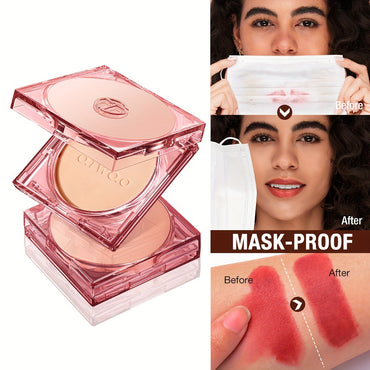 O.Two.O 3D Soft Focus Pressed Powder - Waterproof, Long-Lasting, Oil-Control, 24-Hour Natural Finish For All Skin Types