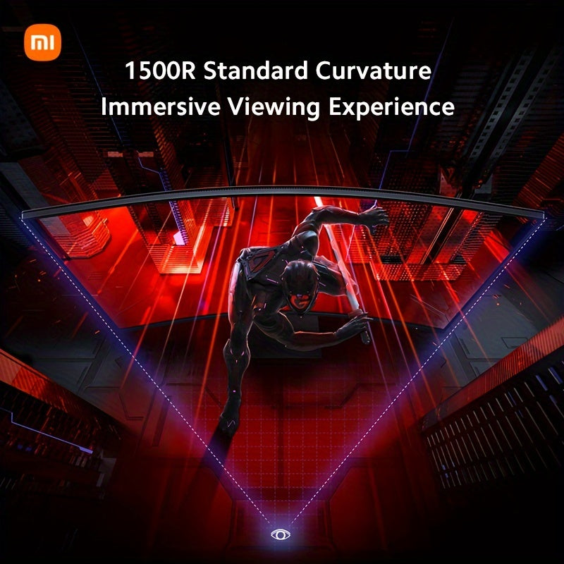 Xiaomi 34-inch Curved Gaming Monitor 180Hz High Reshed Rate 1ms Fast FreeSync Premium E<2* Professional Calibration 95%DCI-P3 100% SRGB* Low Blue Light Computer Screen Monitor Desktop Monitor - Veloxea