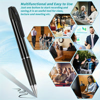 1pc HD 1080P Pen Camera, 64GB Memory Card Included, Portable Mini Surveillance & Security Nanny Cam, Easy-to-Use, For Home Office Meeting Recording, Indoor/Outdoor Use - Veloxea