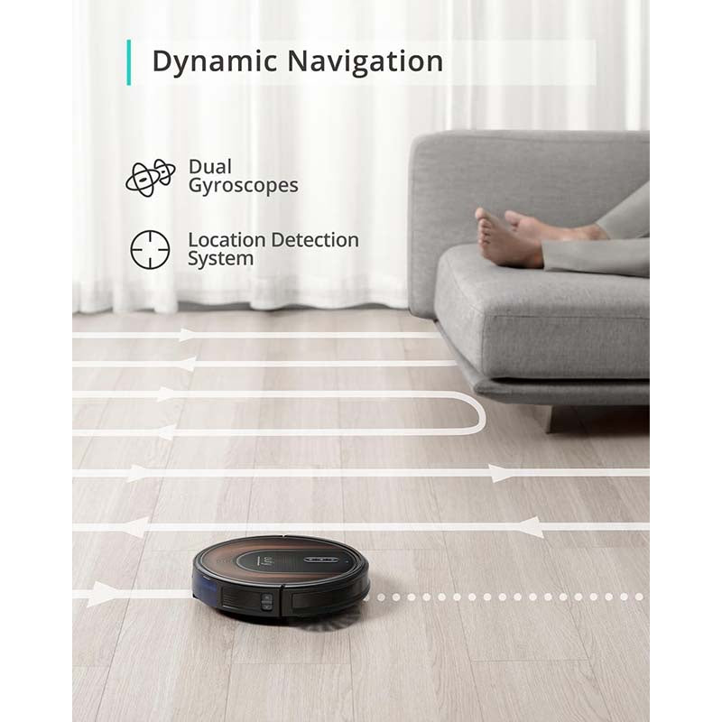 Certified - Refurbished-eufy Clean by Anker, RoboVac G30 Hybrid+, 2-in-1 Sweep and mop, Self-Emptying Robot Vacuum, Dynamic Navigation, Allergy Care, 2000 Pa Strong Suction, Wi-Fi, Carpets and Hard Floors - Veloxea