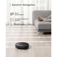 Certified - Refurbished-eufy Clean by Anker, RoboVac G30 Hybrid+, 2-in-1 Sweep and mop, Self-Emptying Robot Vacuum, Dynamic Navigation, Allergy Care, 2000 Pa Strong Suction, Wi-Fi, Carpets and Hard Floors - Veloxea