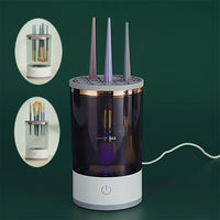1pc Electric Makeup Brush Cleaner, Cosmetic Brush Cleaner, 2024 New Electric Makeup Brush Cleaner, Makeup Brush Cleaner, Automatic Spinning Makeup Brush Cleaner Fit For All Size Makeup Brush - Veloxea
