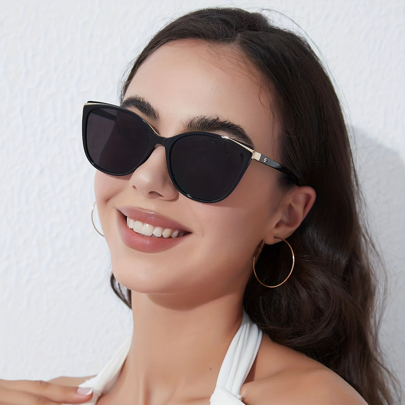 Cat Eye Fashion Glasses For Women Men Casual Anti Glare Gradient Glasses For Driving Travel Beach - Veloxea