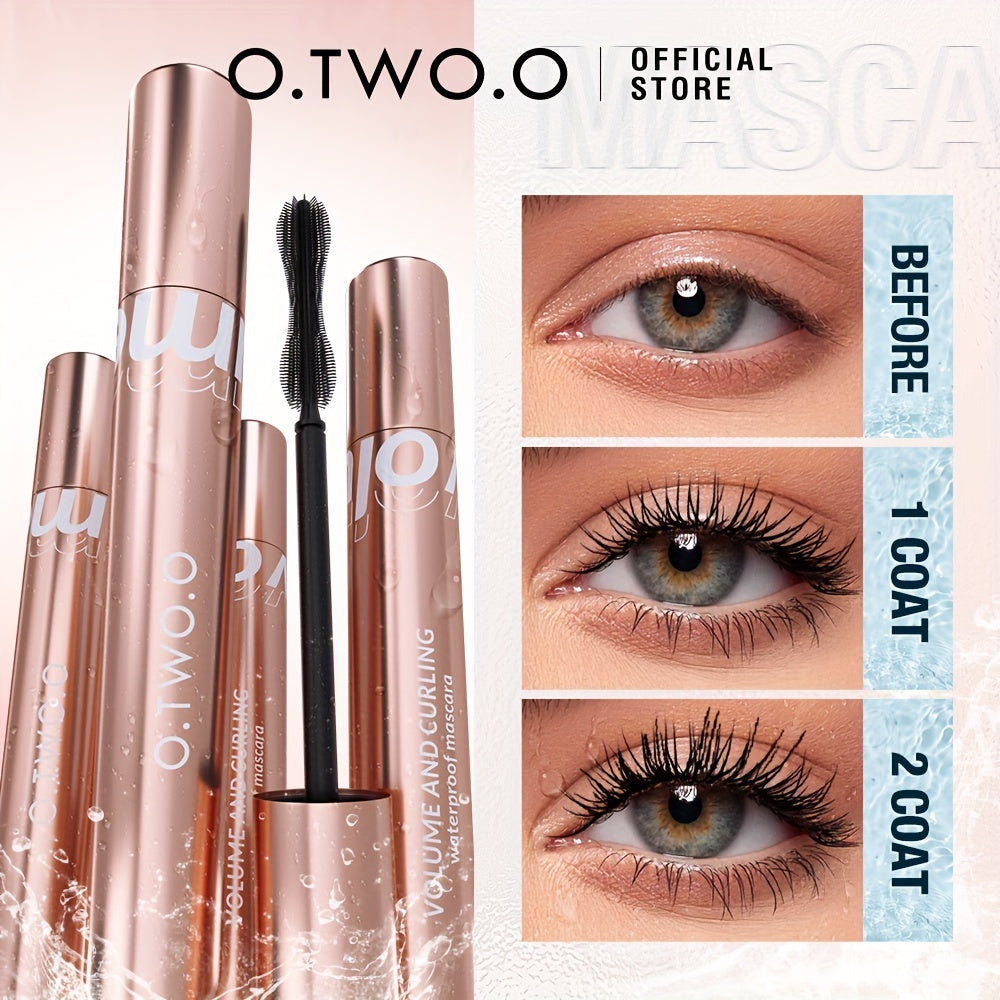 O.TWO.O Mascara Waterproof Long Lasting 36H Volume Curling Smudge-proof Long Lash Easy To Wear Eye Makeup
