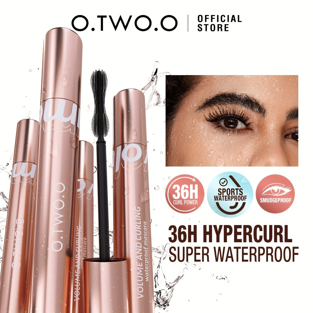 O.TWO.O Mascara Waterproof Long Lasting 36H Volume Curling Smudge-proof Long Lash Easy To Wear Eye Makeup