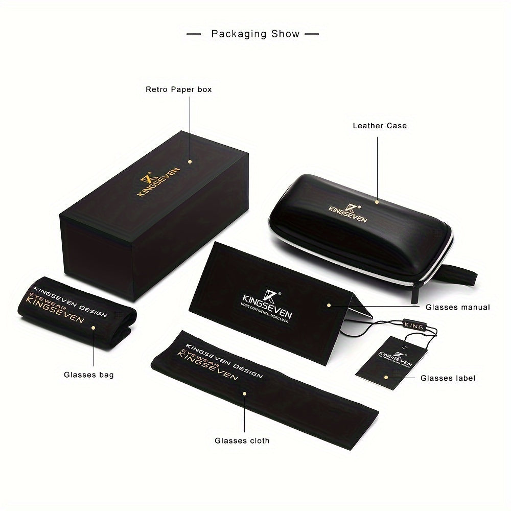 KINGSEVEN, Premium Beautiful Cool Polarized Fashion Glasses, For Men & Women - Veloxea