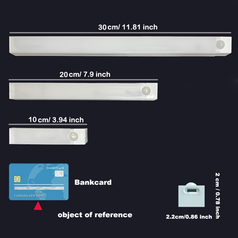 Wireless LED Light Strip with Human Body Sensor and Magnetic Absorption