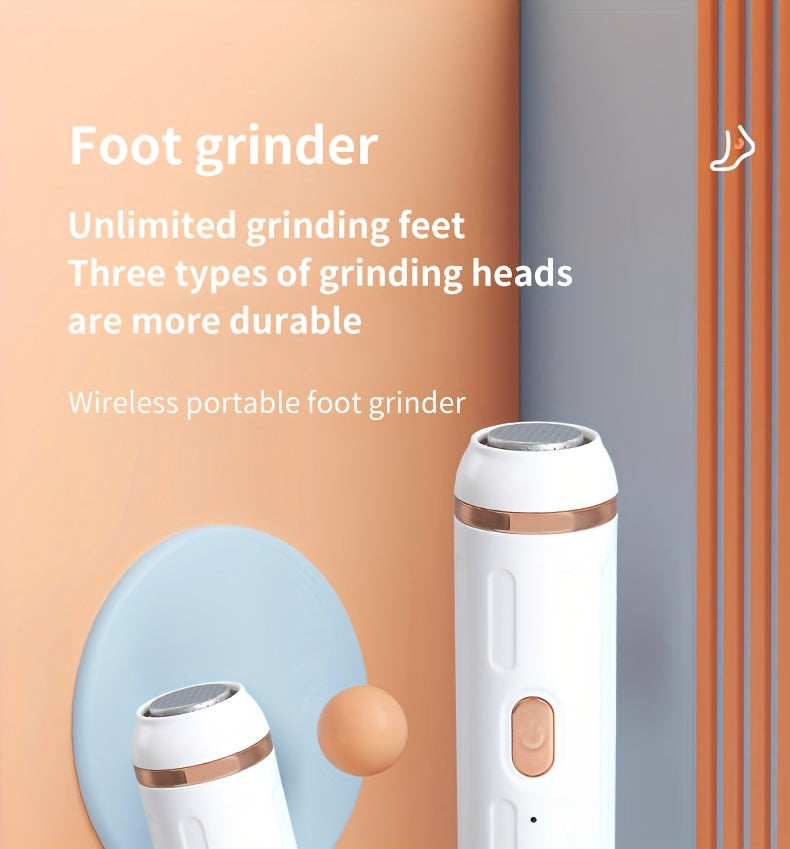 Electric Feet Callus Remover, Professional Electric Callus Remover, Rechargeable Portable Electronic Foot File Pedicure Tools - Veloxea