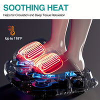 2023 3D Shiatsu Foot Massager for Circulation and Relax, Foot Massager Machine with Deep-Kneading and heat, help for Relax, Calf Massager, ideal gift for Mom Dad Friends Christmas - Veloxea